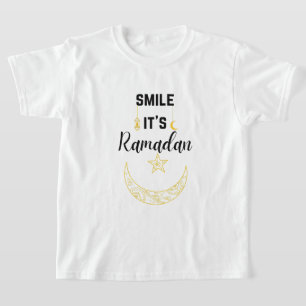 glimlachen is ramadan kareem islam voor moslims t-shirt