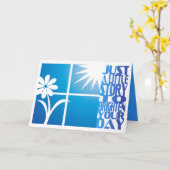 GLIMLACHEN... KAART (Gele Bloem)