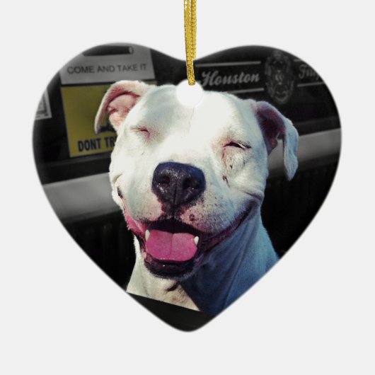 glimlachen keramisch ornament (Voorkant)