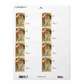 glimlachen kerstcadeaulabels voor kerstmis etiket (Full Sheet)