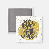 glimlachen magneet (Voorkant / Achterkant)