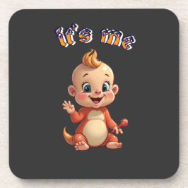 Glimlachen naar de vreugde van een schattige baby  bier onderzetter