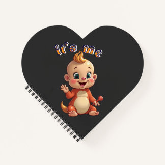 Glimlachen naar de vreugde van een schattige baby notitieboek