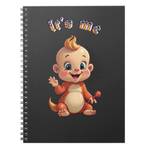 Glimlachen naar de vreugde van een schattige baby notitieboek