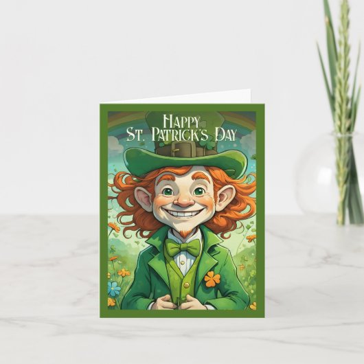 Glimlachen op St. Patrick's Day Kaart (Voorkant)