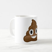glimlachen Poop Emoji Koffiemok (Voorkant links)