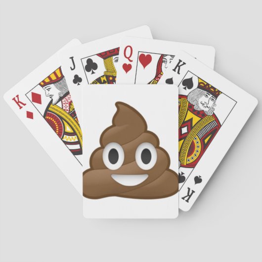 glimlachen Poop Emoji Pokerkaarten (Achterkant)