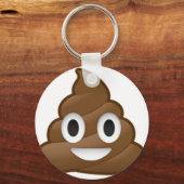 glimlachen Poop Emoji Sleutelhanger (Voorkant)