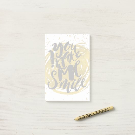 glimlachen post-it® notes (Op bureau)