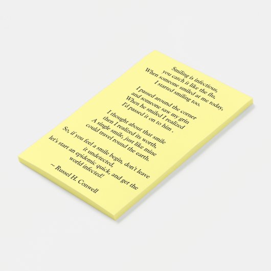 glimlachen post-it® notes (Schuin)