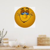 glimlachen poster (Keuken)