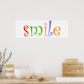 glimlachen poster (Keuken)