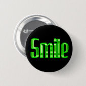 glimlachen ronde button 5,7 cm (Voorkant /achterkant)