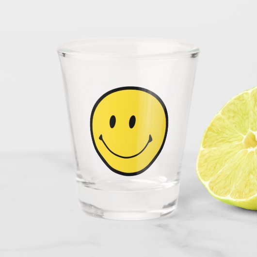 glimlachen shot glas (Voorkant)
