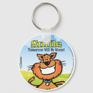 glimlachen sleutelhanger