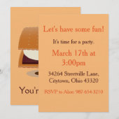 glimlachen S'more Kaart (Voorkant / Achterkant)