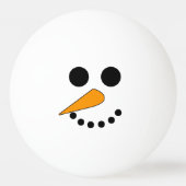 glimlachen Snowman Face Pingpongballen (Achterkant)