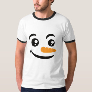 glimlachen Snowman Face T-shirt