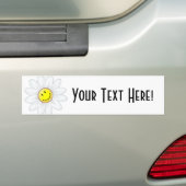 glimlachen van Daisy Flower Bumpersticker (Op auto)