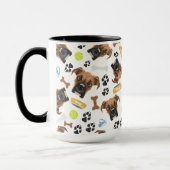 glimlachen van Dog Boxer Mok (Links)