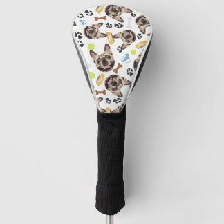 glimlachen van Dog French Bulldog Golfheadcover