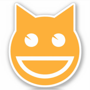 glimlachen van Emoji Cat Sticker