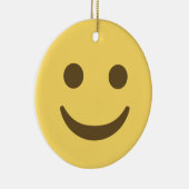 glimlachen van Emoji Keramisch Ornament (Rechts)