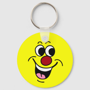 glimlachen van Face Grumpey Sleutelhanger
