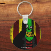 glimlachen van groene Zombie-Sleutelhanger Sleutelhanger (Voorkant)
