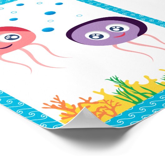 glimlachen van kwallen poster (Hoek)