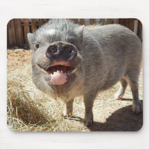 glimlachen van Varkens Mousepad Muismat