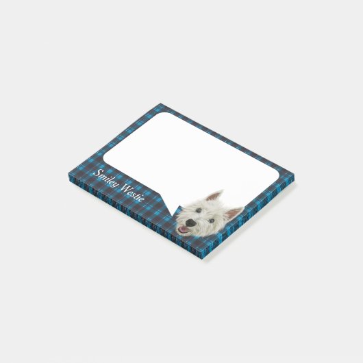 glimlachen West Highland Terrier Post-it® Notes (Schuin)