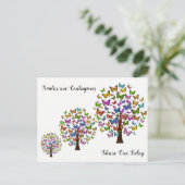 glimlachen zijn besmettelijk briefkaart (Staand voorkant)