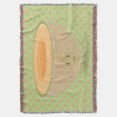 glimlachend Cantaloupe Deken (Voorkant Verticaal)