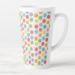 Glimlachend Emoji Patroon Latte Mok