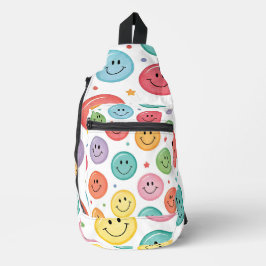 Glimlachend Emoji Patroon Sling Bag