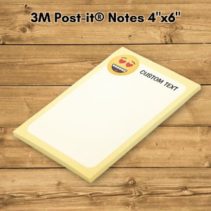Glimlachend Gezicht met Hartvormige Ogen Post-it® Notes