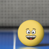 Glimlachend gezicht met open mond Ping-Pong Ball (Net)