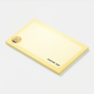 Glimlachend gezicht met open mond Post-it Notes