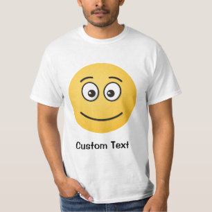 Glimlachend gezicht met open ogen T-shirt
