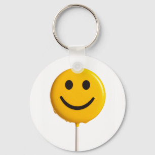 glimlachend gezicht sleutelhanger