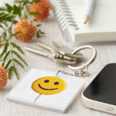 glimlachend gezicht sleutelhanger (Voorkant Rechts)