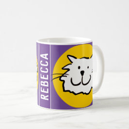 Glimlachend kattengezicht koffiemok