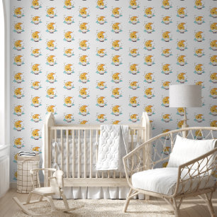 Glimlachend maanwandpapier behang