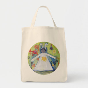 Glimlachend Schepsel Knuffel Zon Abstracte Kunst C Tote Bag
