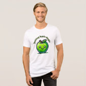 Glimlachende Apple Magic Tri-Blend Shirt (Voorkant volledig)