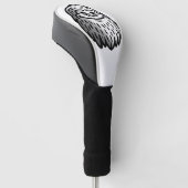 Glimlachende Bigfoot - Sasquatch Sighting Golfheadcover (Schuin)