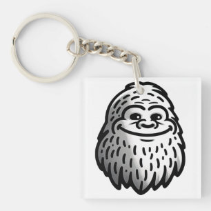 Glimlachende Bigfoot - Sasquatch Sighting Sleutelhanger