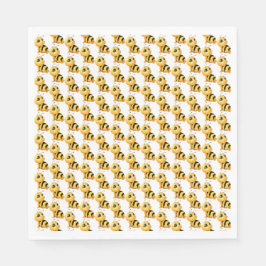 Glimlachende bij Baby shower Papier servet