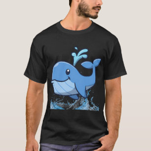 Glimlachende Blauwe Walvis T-shirt